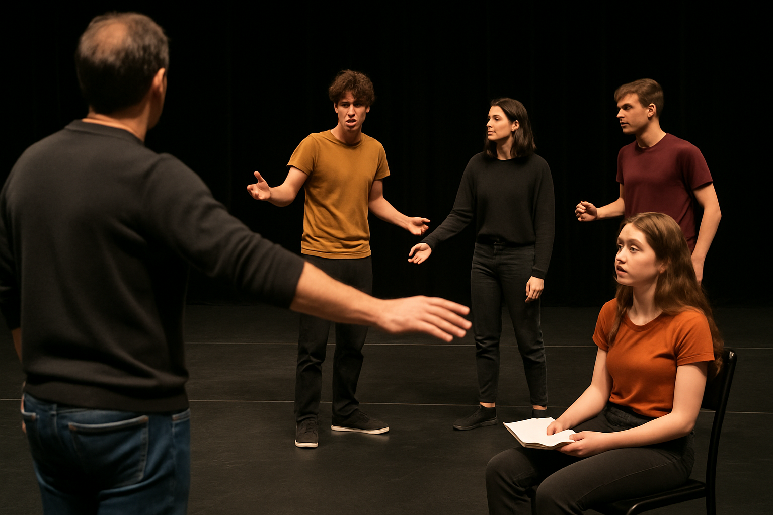 🎭 Terminale Théâtre : Jérémie Buatier en immersion au lycée Baudelaire