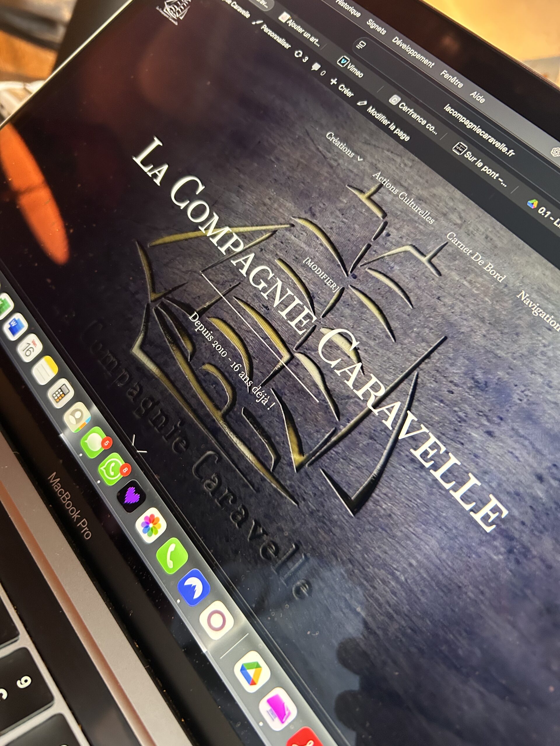 Le site de La Compagnie Caravelle fait peau neuve